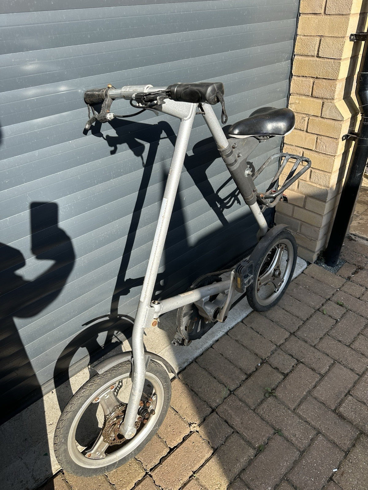 STRIDA Folding Bike - Silver - Good condition Can Post