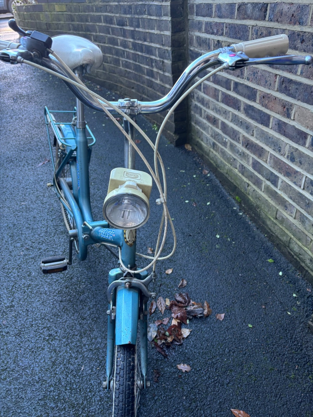 BSA folding bike, used, circa 1960/70, blue