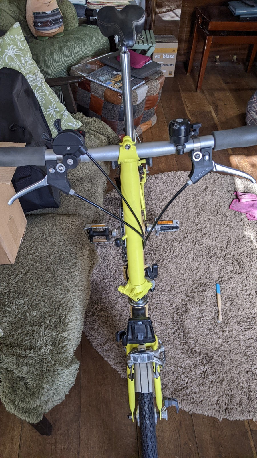 Brompton 3-speed folding bicycle, all original, little use, test ridden working