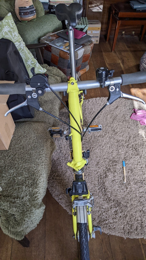 Brompton 3-speed folding bicycle, all original, little use, test ridden working