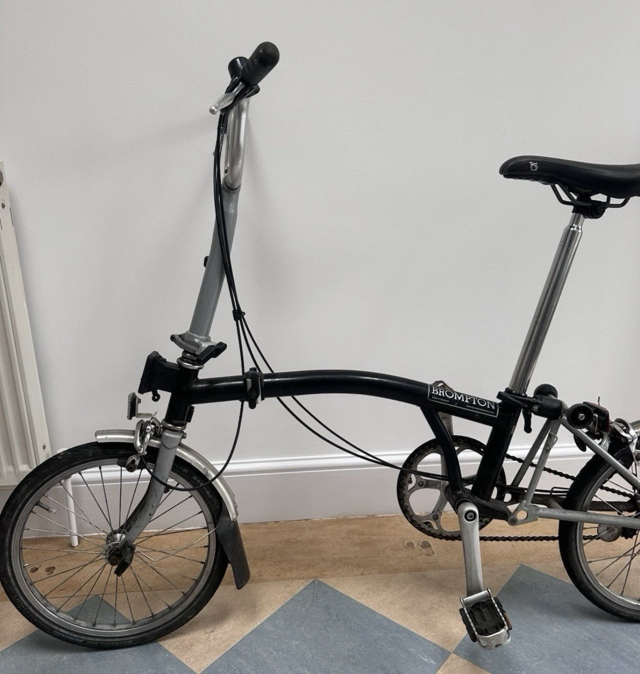 Brompton M3L Folding Bike Black (3 Speed)