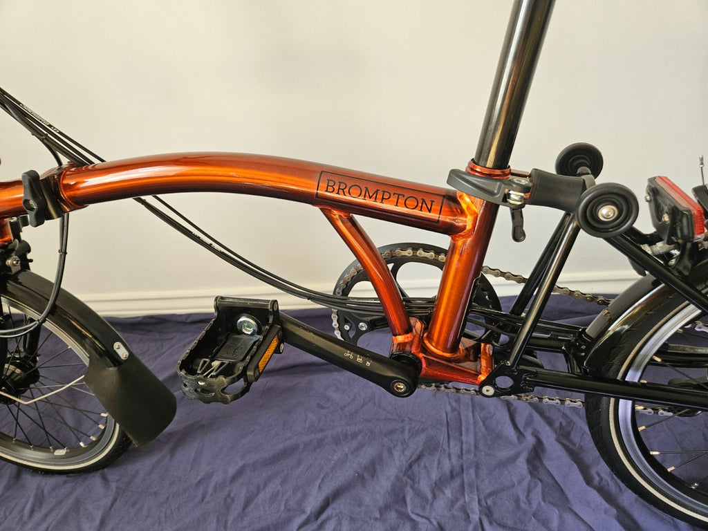 Brompton M6LX Superlight Titanium 6 Speed Flame Lacquer Excellent Condition