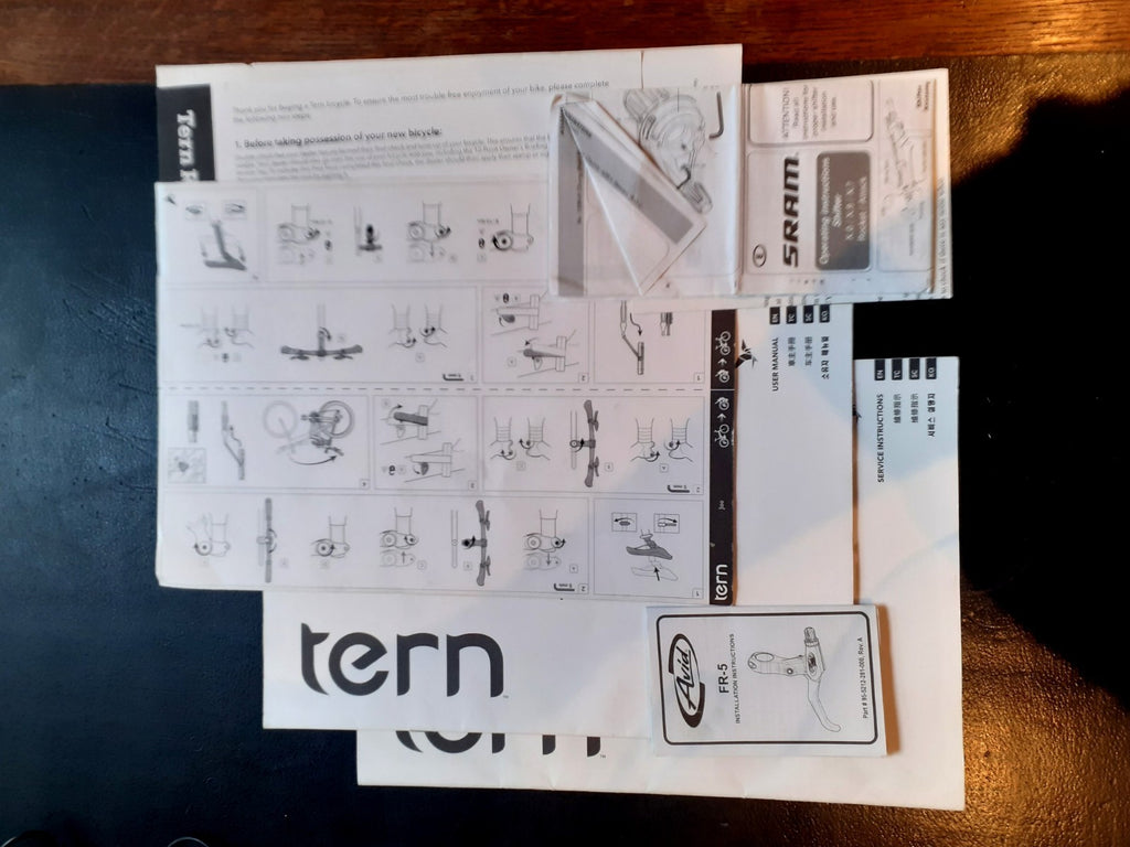 Tern Link B9 Folding Bike With Accessories, Light Use, Stored Indoors.