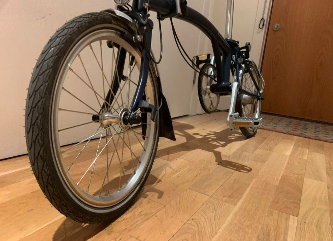 2022 Brompton C Line 3 Speed Folding Bike | Blue | Mudguards Excellent Condition