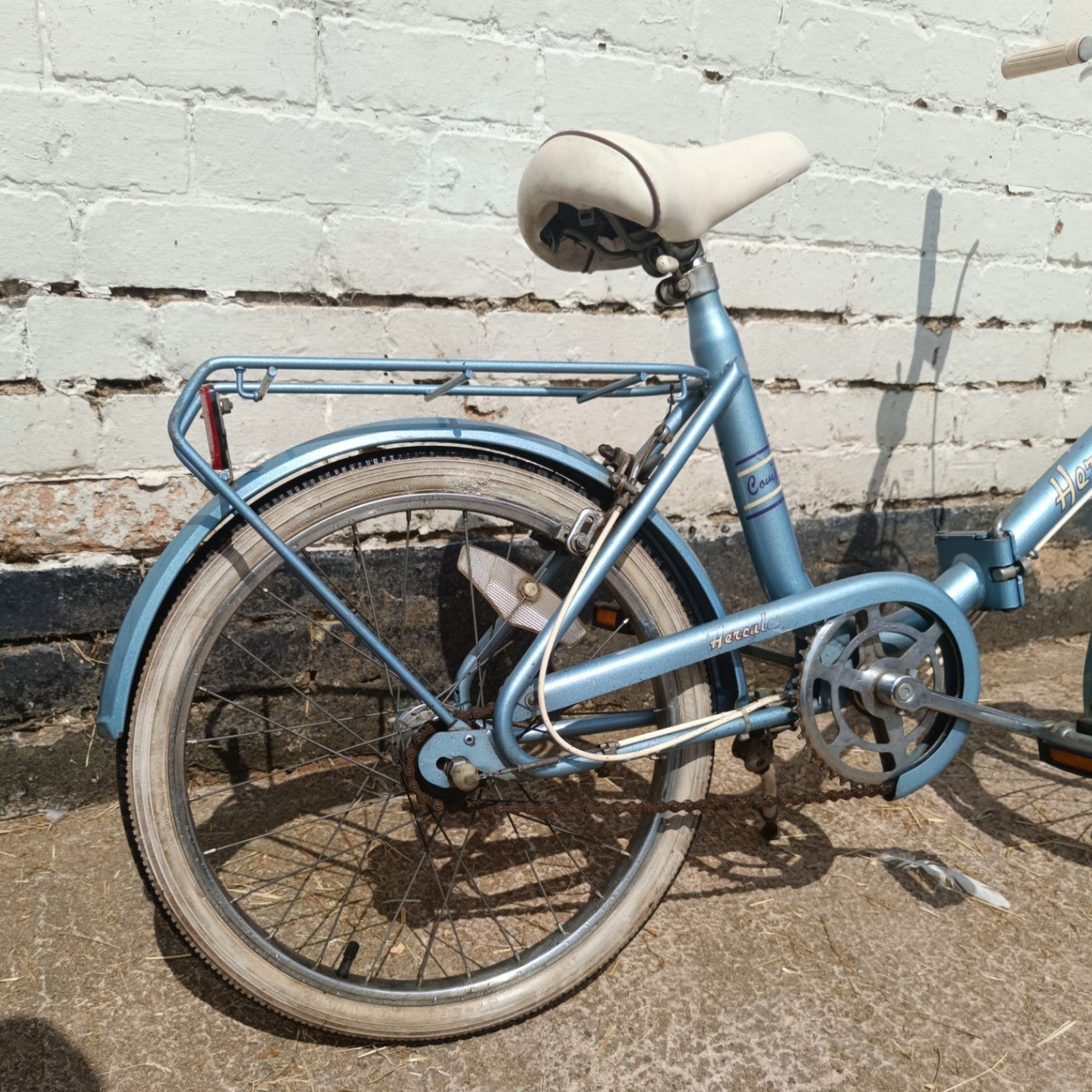 Vintage Hercules Compact folding bike Stowaway Shopper fold Raleigh Retro 1970