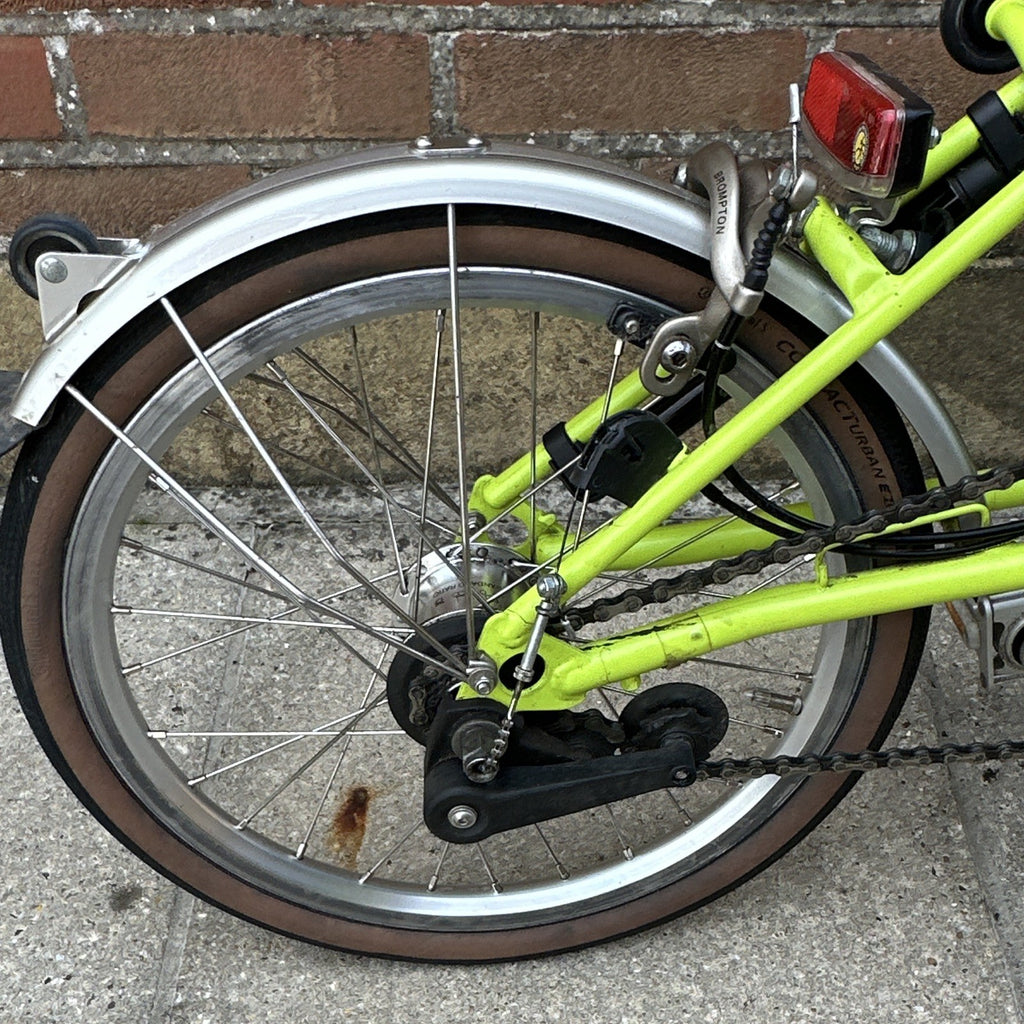 Brompton Folding Bike M3L Blue / Lime 2017