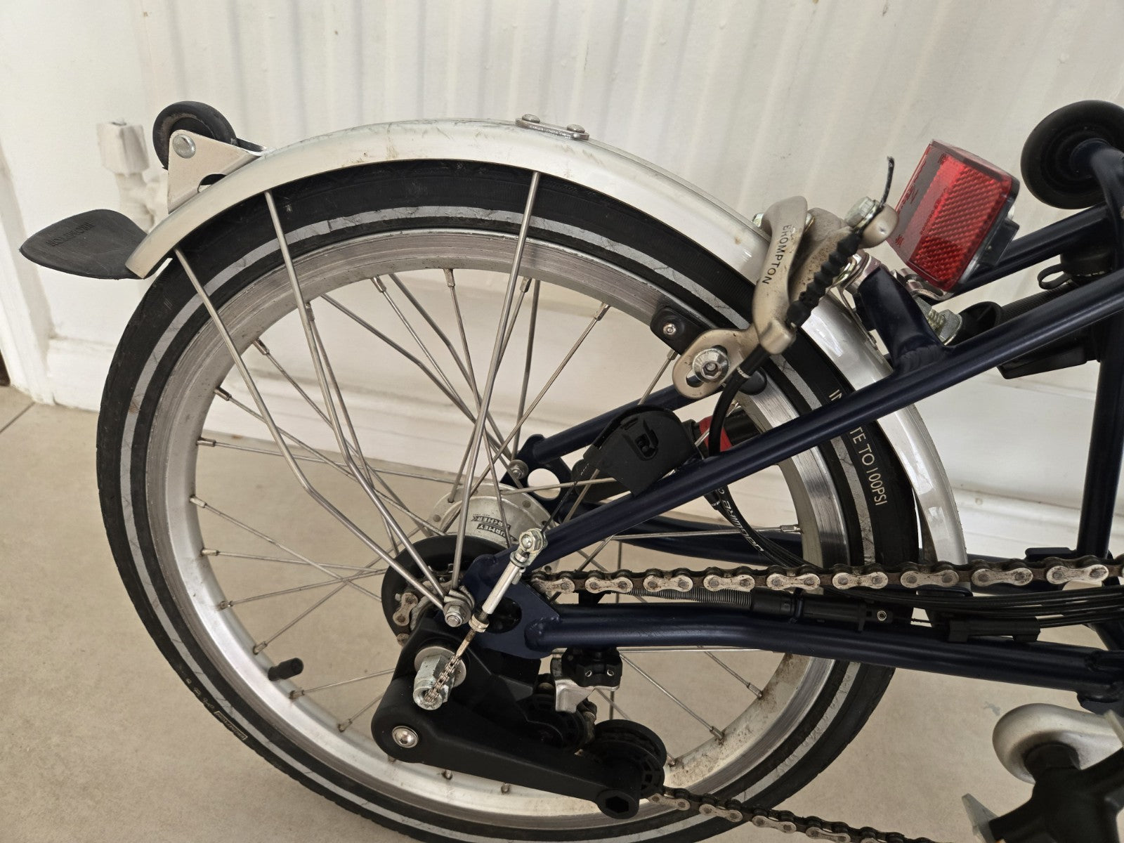 2017 Brompton 6-Speed Folding Bike Navy blue