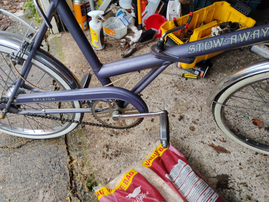 Raleigh stowaway bike, original Purple,