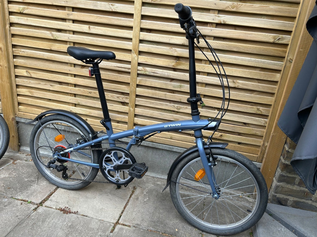 Decathlon BTWIN folding bike, 120. Grey, 6 speed