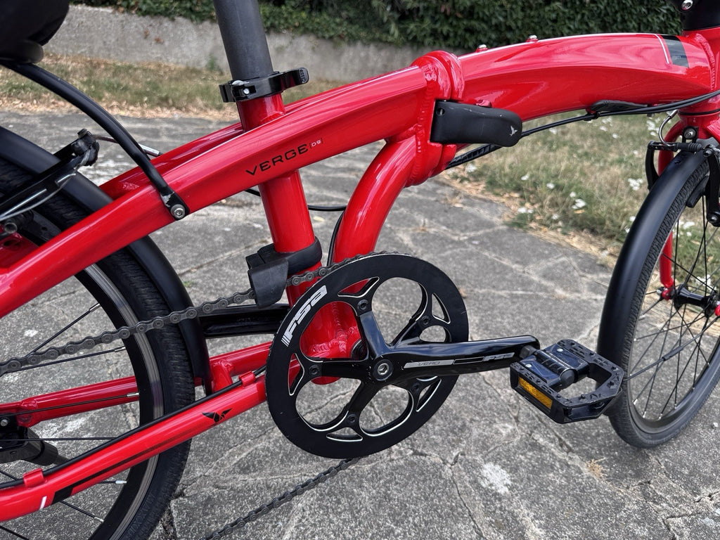 Tern Verge D9 Folding Bicycle Red - In Excellent Condition