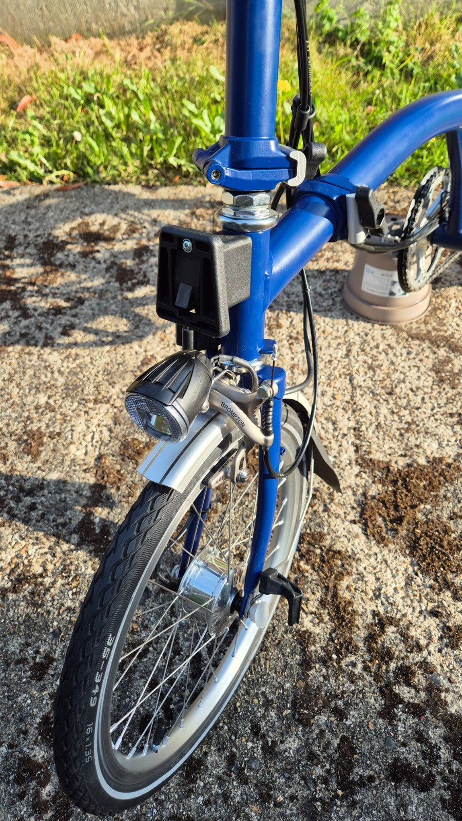 Cobalt Blue Brompton S6R - Rack & Hub Dynamo Lights - Excellent Condition!