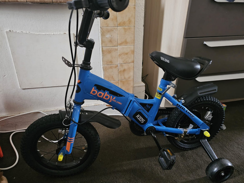 12-inch Toddler Bike Unisex Children's Cycling Bicycle Foldable Training Wheels