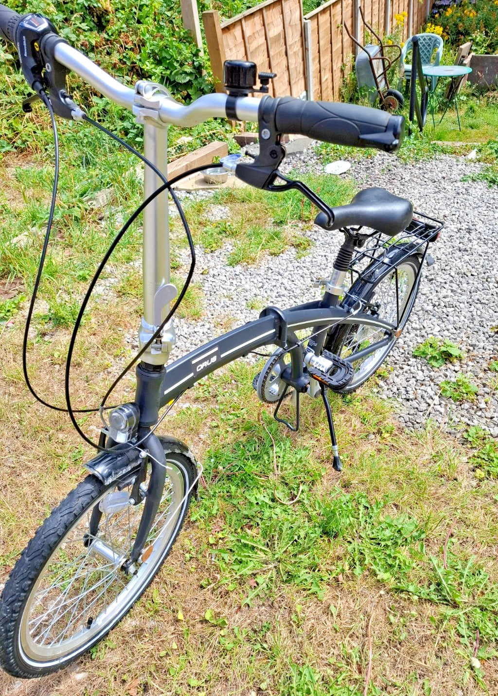 Orus folding bike used with extras pic up only