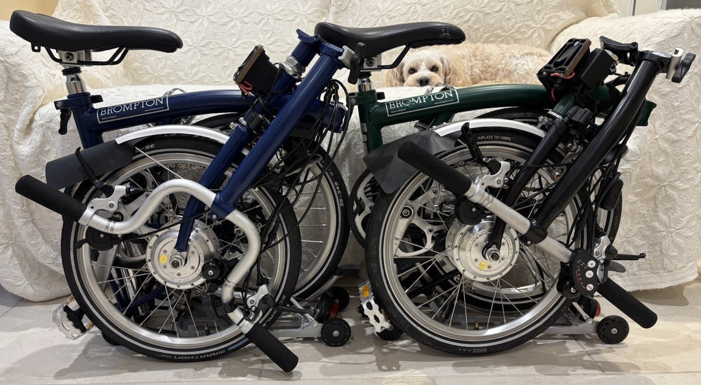 Brompton H6R + S6R C Line 6 Speed Folding NANO electric assist bicycles