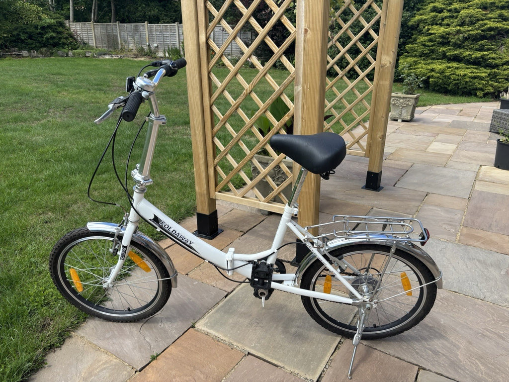 Tiger Foldaway White Unisex Folding Bike. Great Condition.