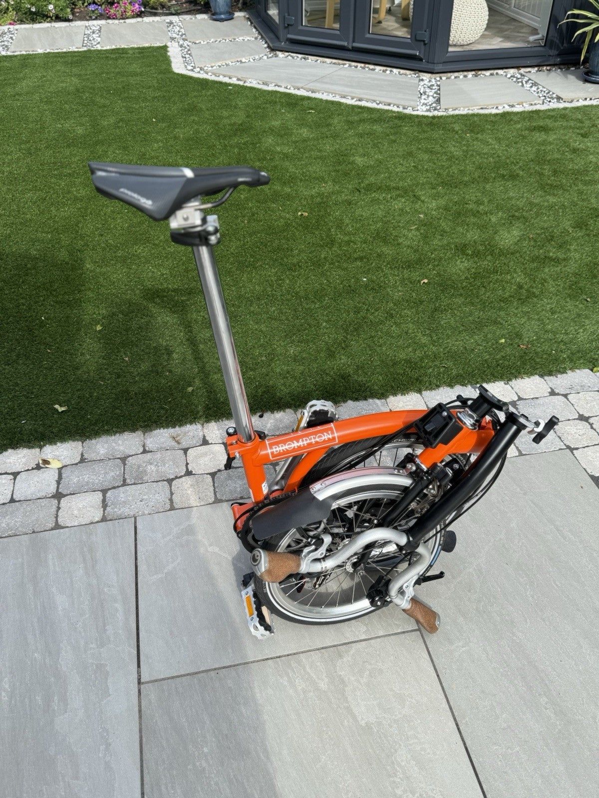 Brompton H6L Folding Bike Orange 16in Mudguards Reflectors Carry/Transport Bag