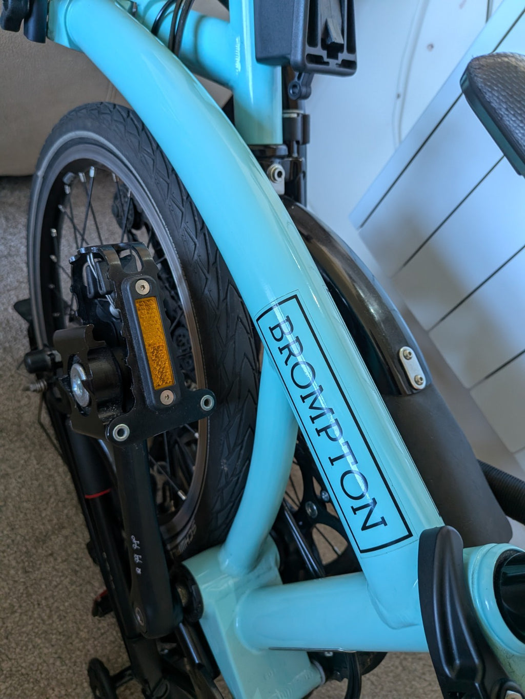 Brompton M6L (C-Line) 6-Speed Black Edition in Turkish Green ++ Upgrades - Rare