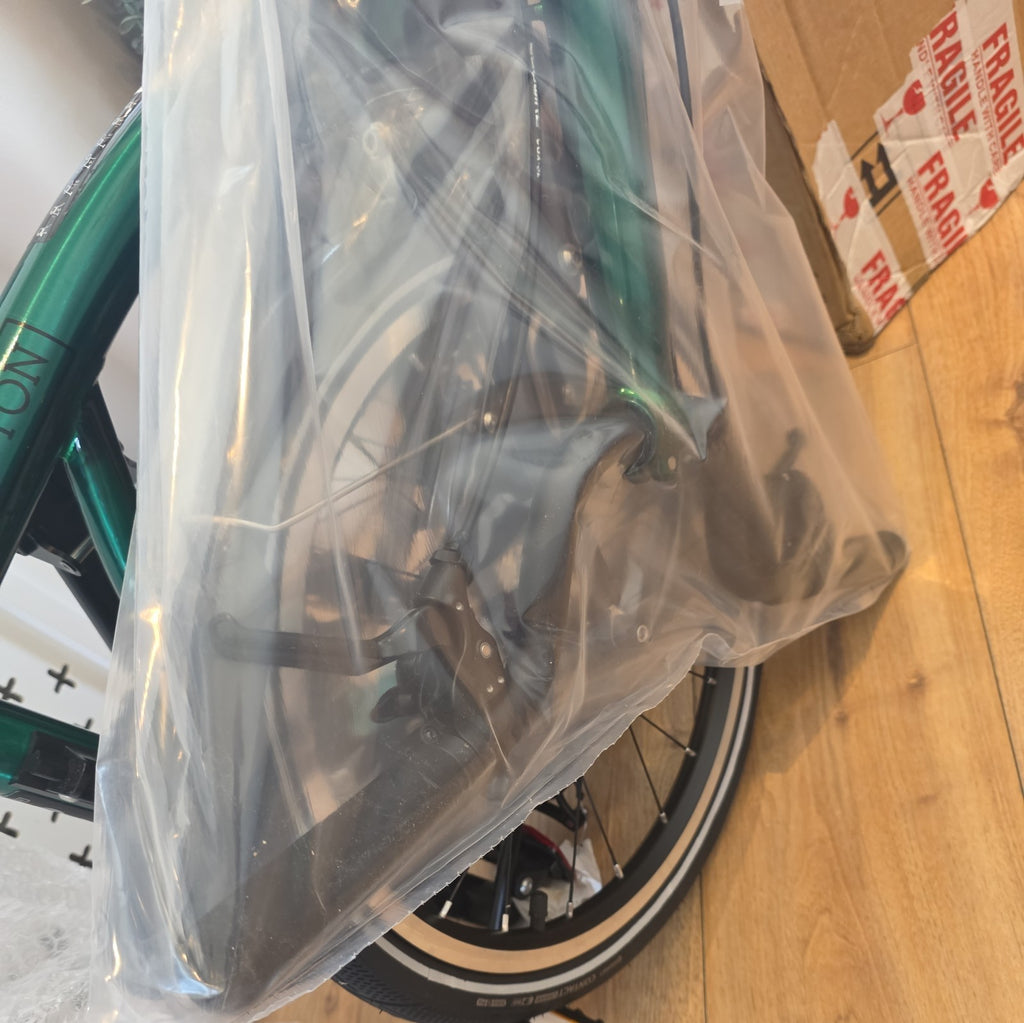 Brompton P Line 4-Speed - Urban Low Handlebar Folding Bike - Emerald Green LTD!