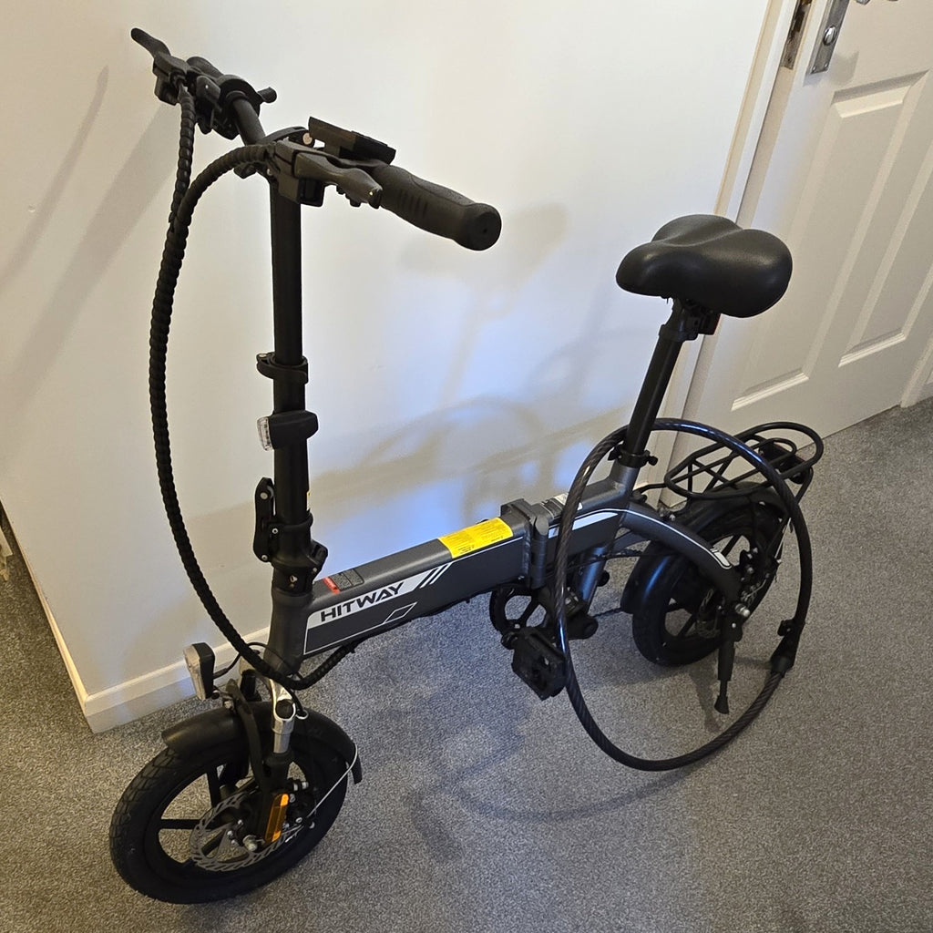 HITWAY EH-TS194 16in Folding Bike LCD Lights Rear Rack