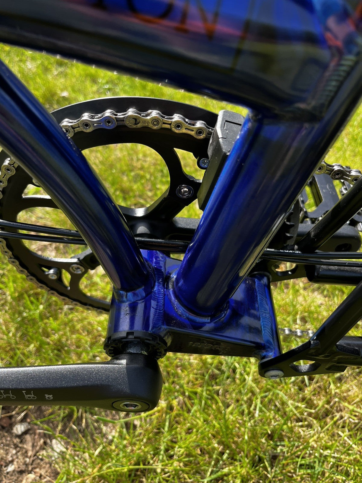Brompton P Line 4 Speed 2025 Low Handlebar Folding Bike - Bolt Blue Lacquer
