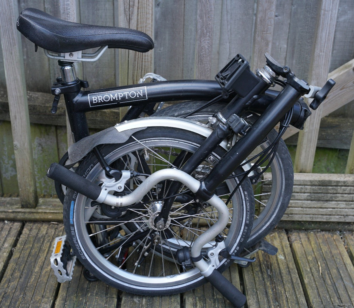 Brompton M3L Folding Bike 3-Speed Black 2016