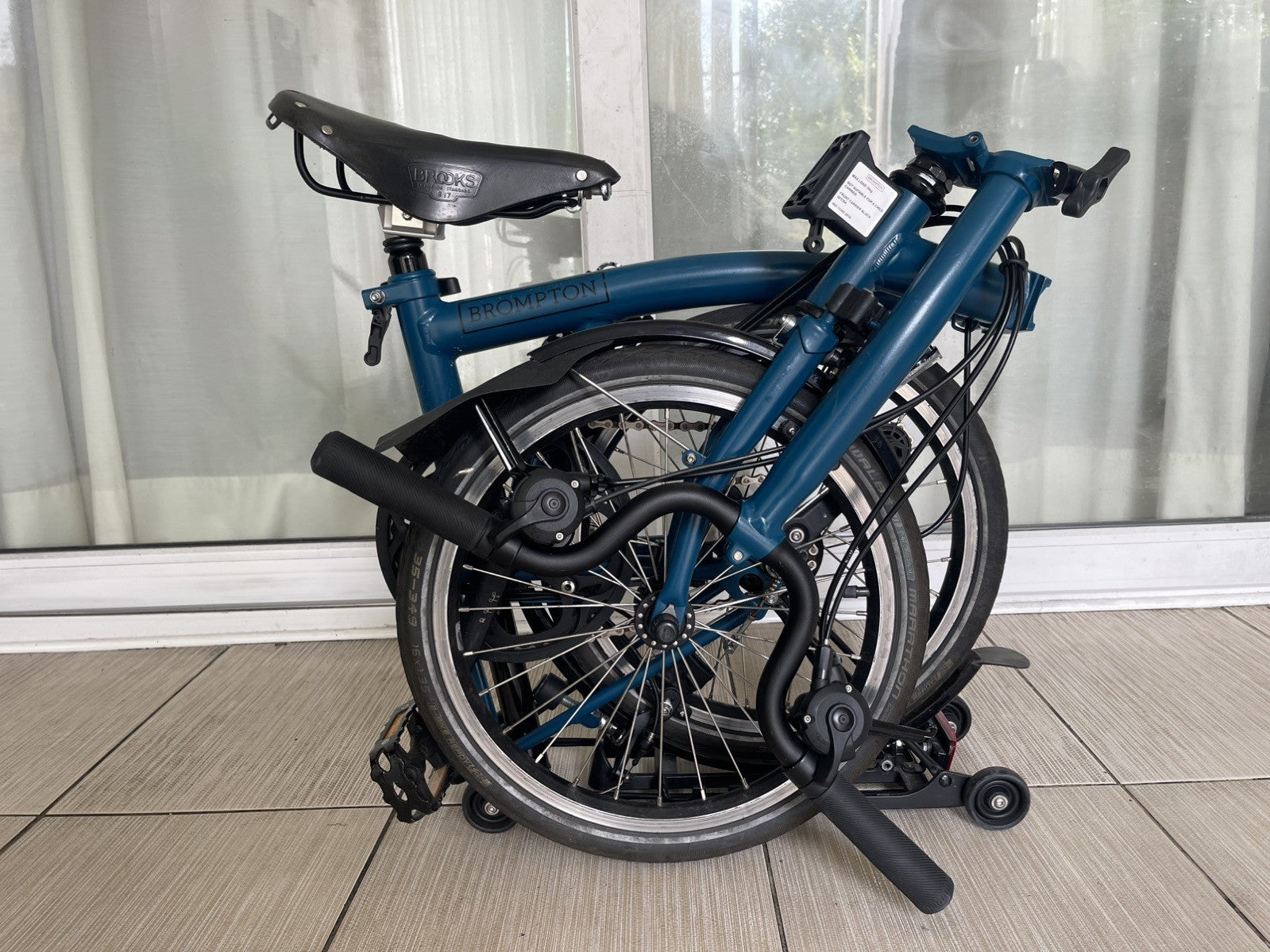 Brompton M6R 2024 C-line Ocean Blue Brooks Saddle MINT CONDITION✅FREE&FAST P&P🚚