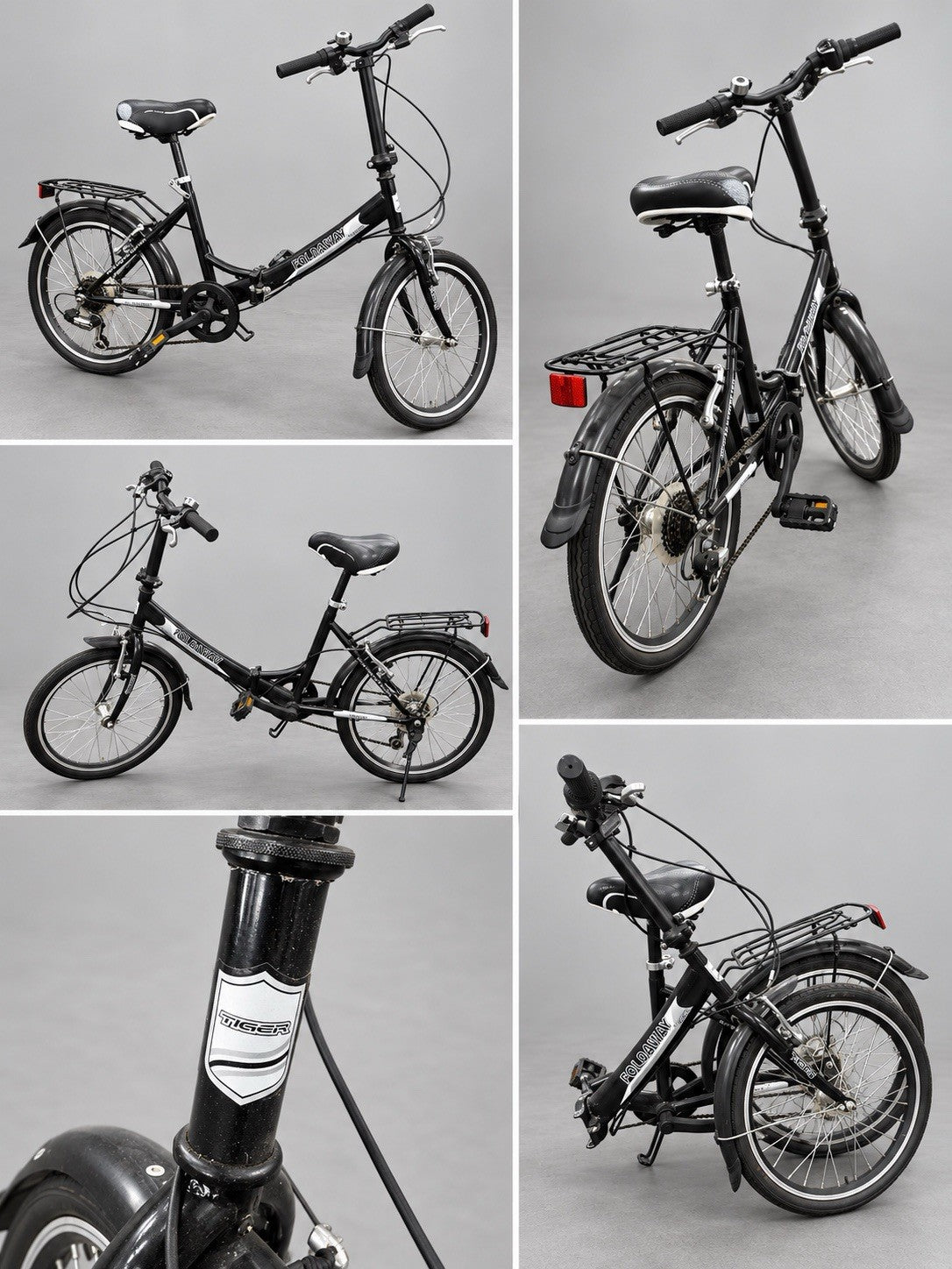 Tiger Black Foldaway Bike 5 Speed