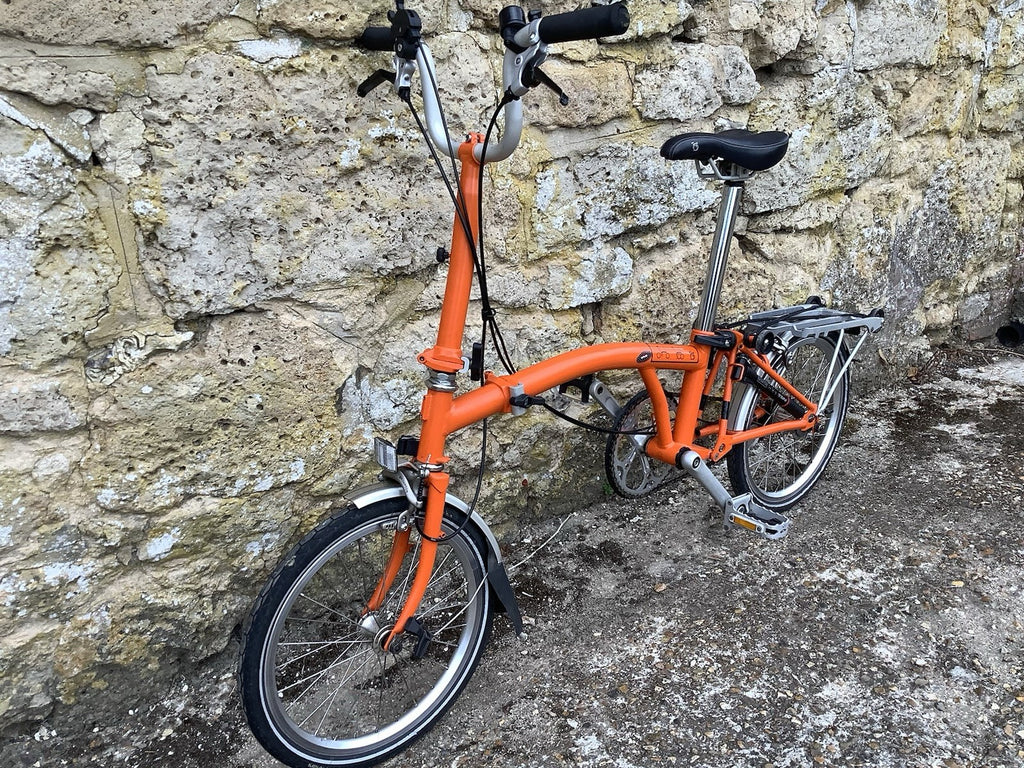 Brompton M3R Folding Bike - Orange - UK DELIVERY