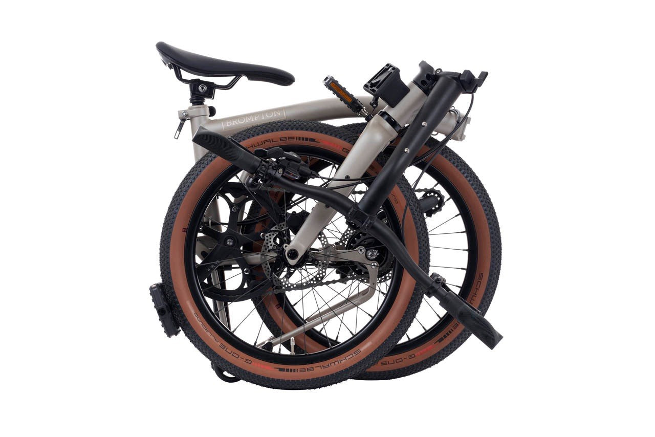 Brompton G Line 2026 with Roller Frame - 8-speed, Traildust White, Medium