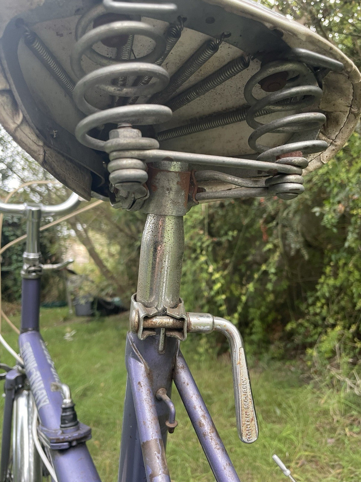 Raleigh Stowaway 1976 Folding Bike Purple Sturmey Archer Desirable Brooks Saddle
