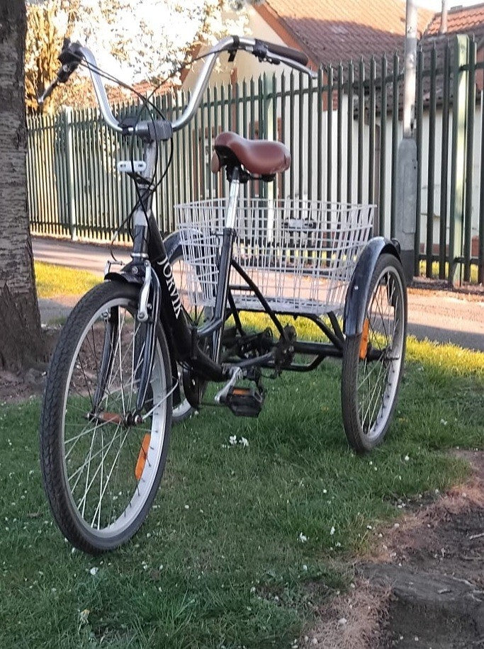 Tricycle Adult with Basket Folds for Storage Or Transport