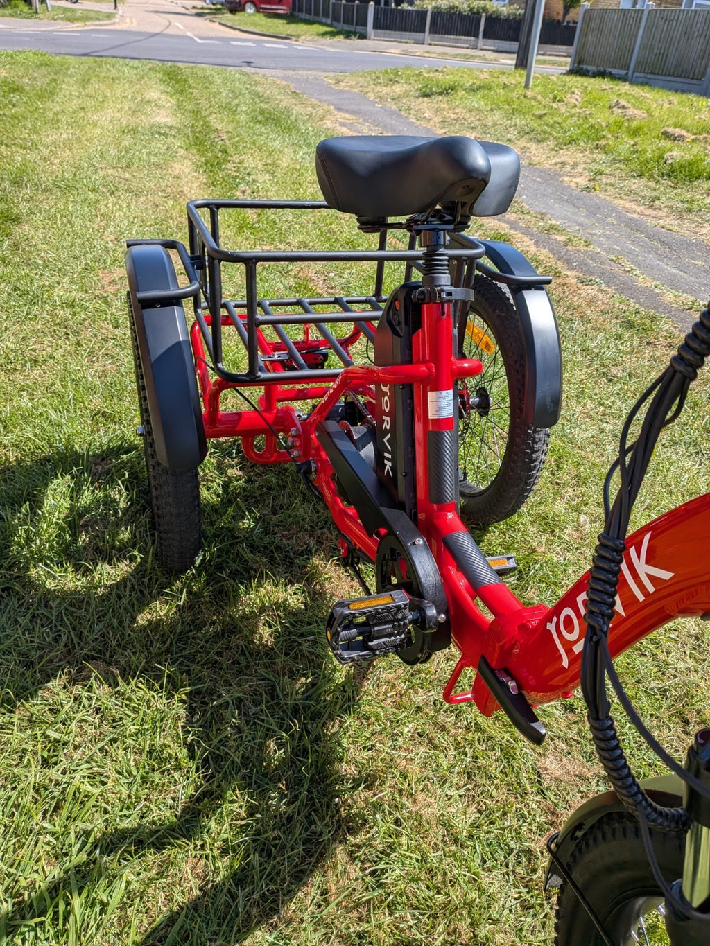 Jorvik Folding E L E C T R I C Tricycle.LATEST MODEL ,RIDA+ ,DELIVERY POSSIBLE,