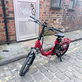 STARSFLY 20in Folding Bike 250W Rear Hub, Racks, Mudguards, Red/Black
