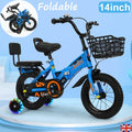14inch Kids Bike Bicycle Children Boys Foldable Cycle Removable Stabiliser UK