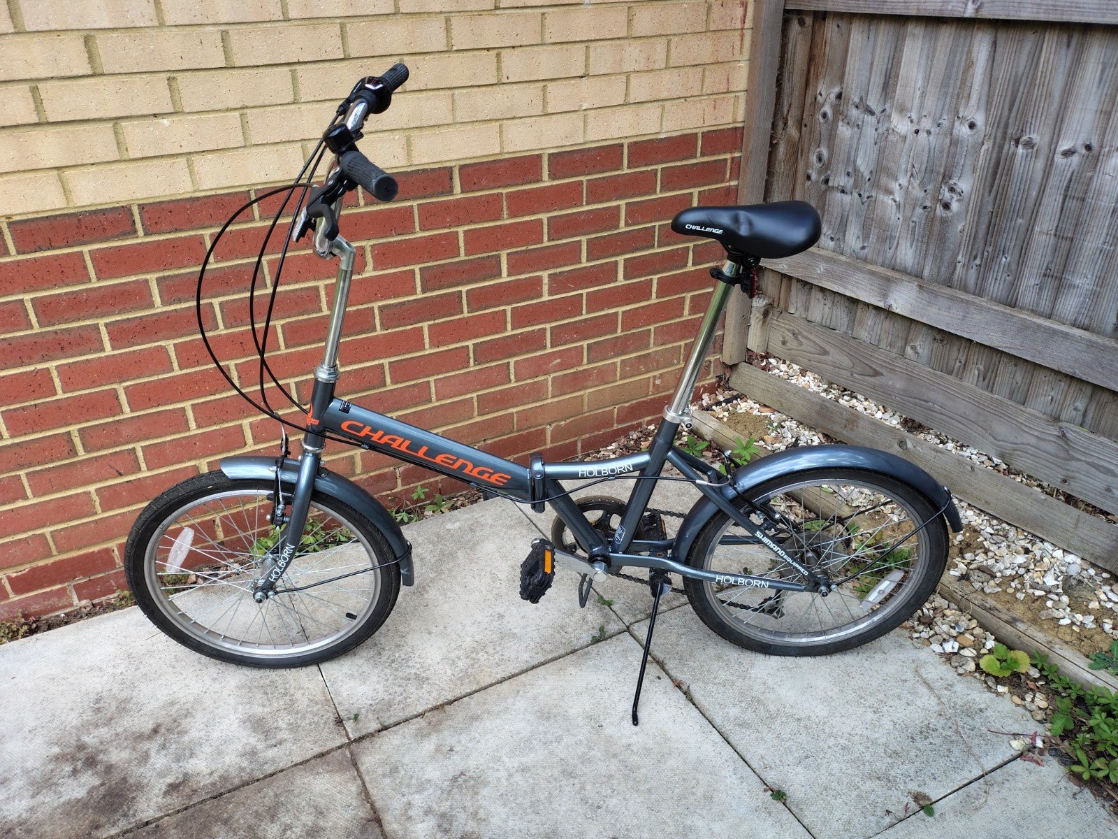 Holborn Challenge 20-inch Unisex Folding Bike with Bent Derailleur