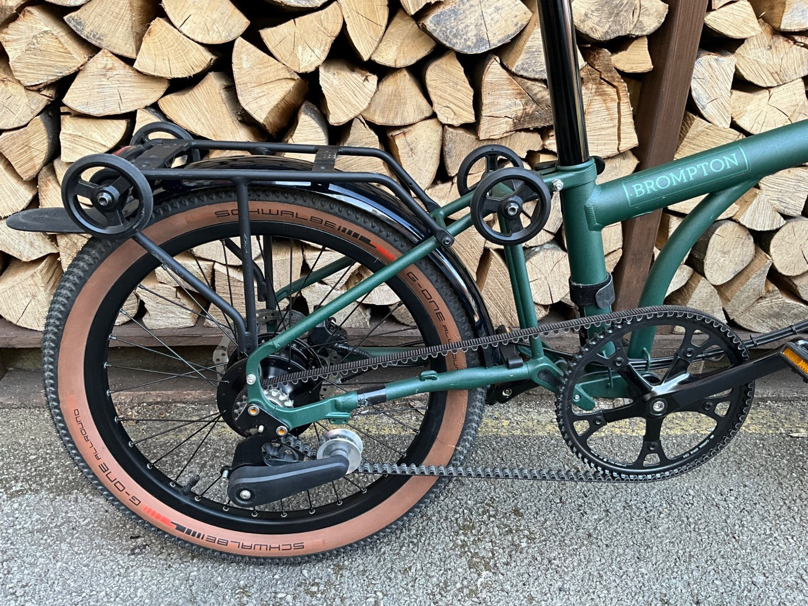 Brompton G Line Forest Green Large. Rohloff - ARCC conversion
