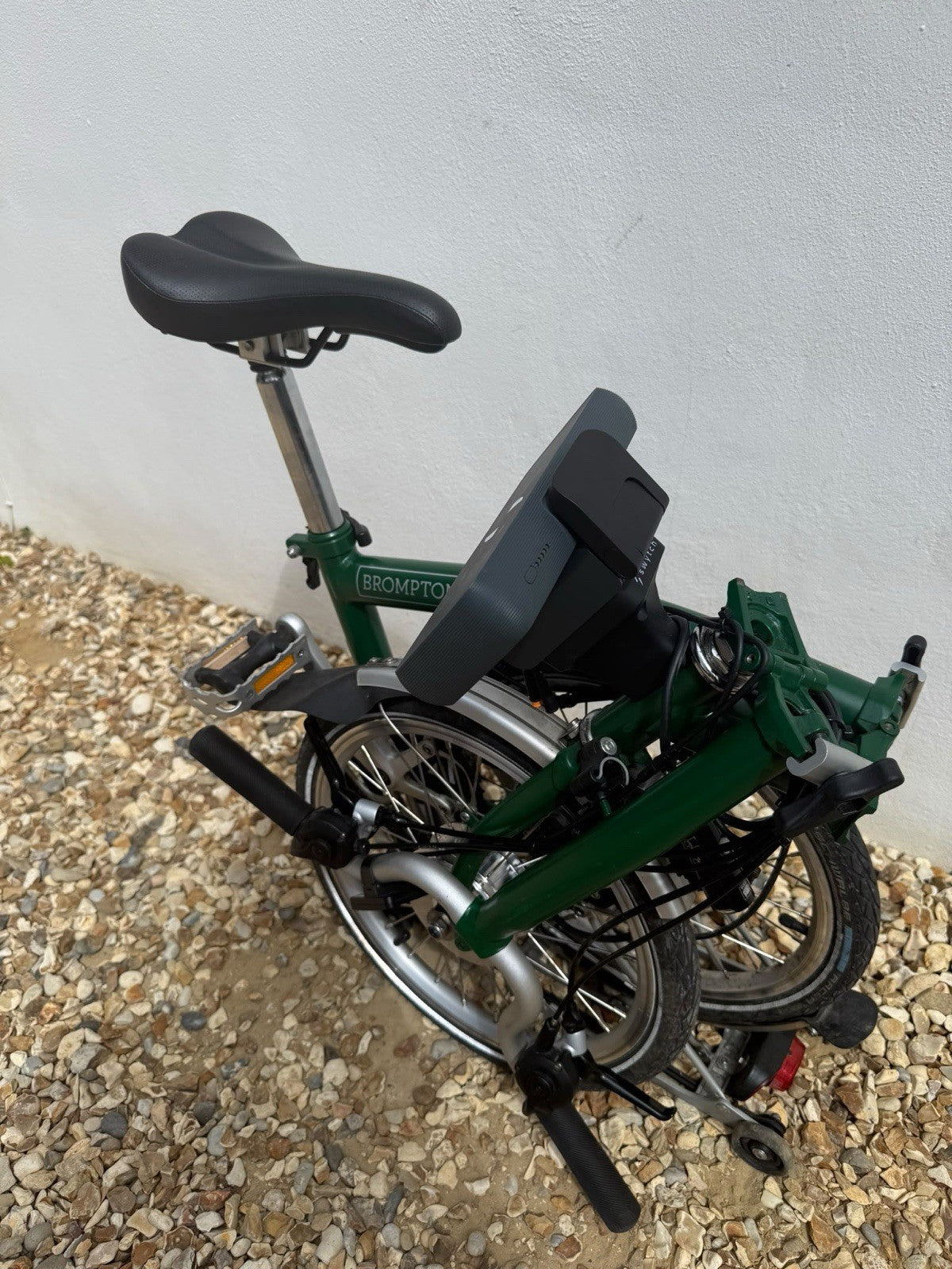 2018 Brompton M6R 6-speed in Racing Green, Swytch added