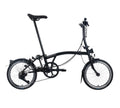 Brompton C Line 12-Speed Folding Bike Black Mid Bar Cycling Mens Womens