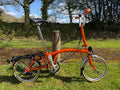 Brompton Folding Bike 3 Speed High Bars with Rear Rack Great condition