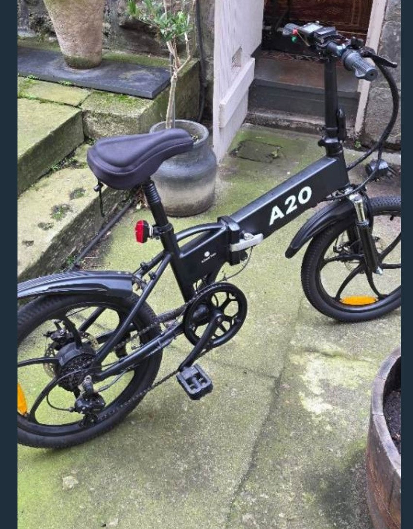 ADO A20  Folding e - Bike Lightweight Black Good Conditions