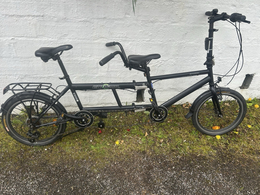 Ecosmo 20TF01BL 20 Inch Wheel Folding Tandem Bicycle Bike - Black