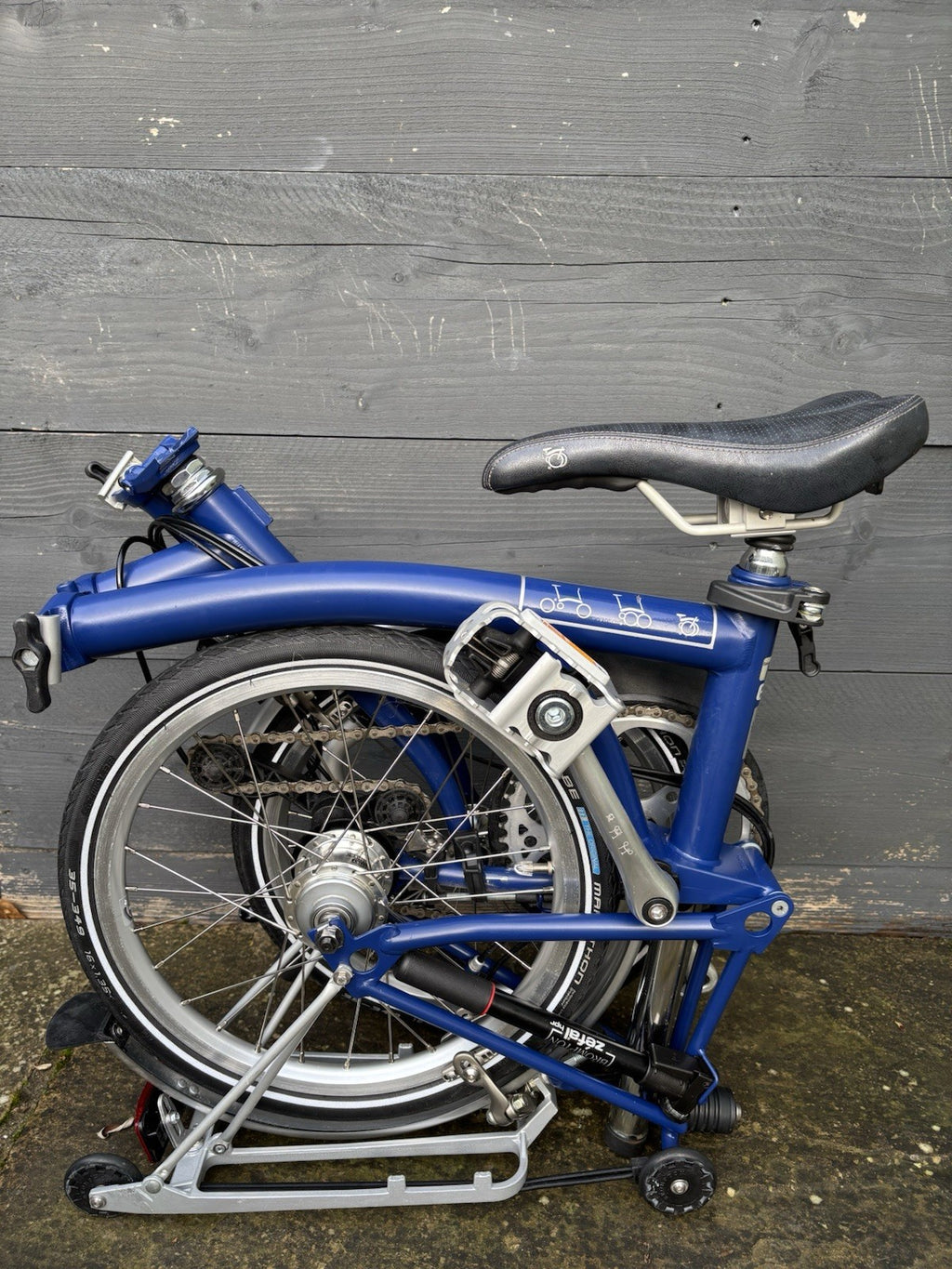 Brompton M6R in Cobalt Blue Folding bike C Line - Very Light Leisure Use Only