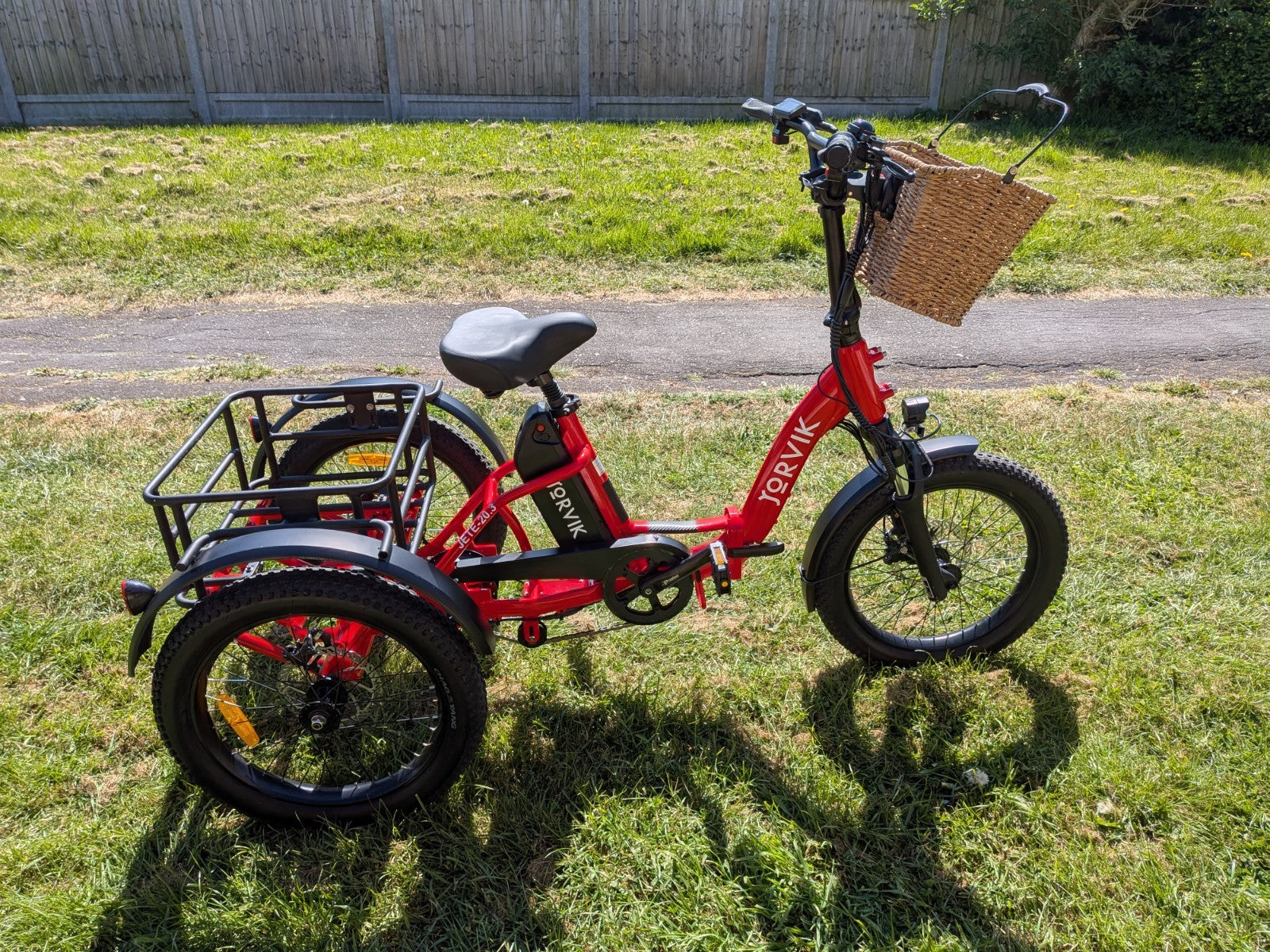 Jorvik Folding E L E C T R I C Tricycle.LATEST MODEL ,RIDA+ ,DELIVERY POSSIBLE,
