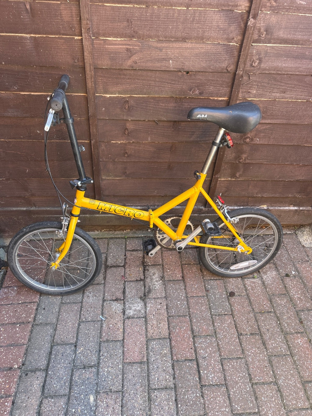Original 1990s Cresswell Micro Lite Folding Bike - Rare Single Speed