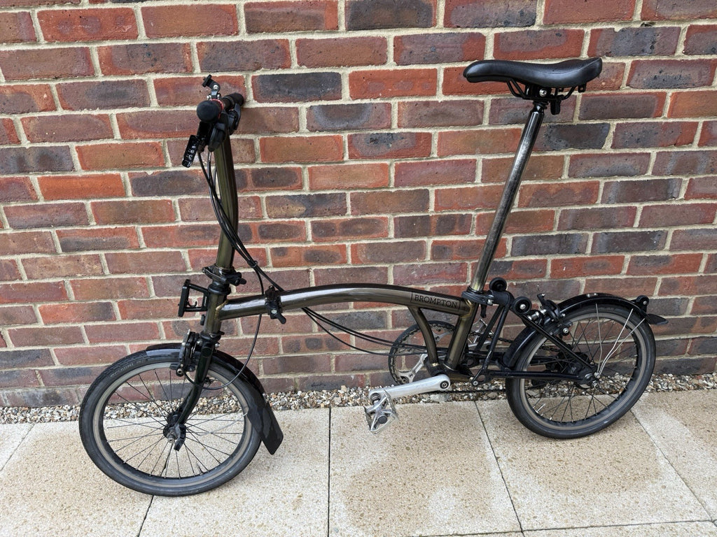 Brompton Superlight S6L Raw Lacquer 6 Speed Folding Bike MKS EZY Pedals