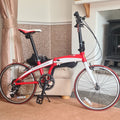 Ferrari Folding Bike Frame Set, Red & White Bicycle Frame