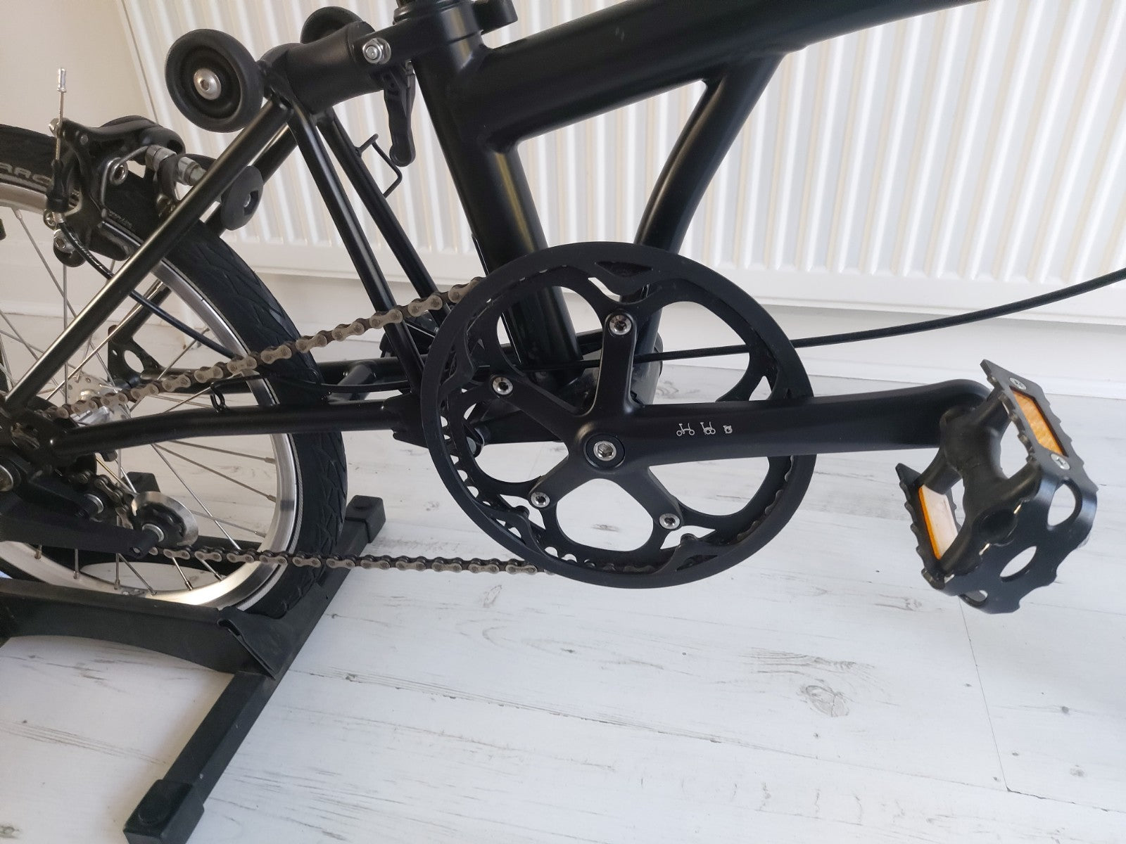 Brompton S1E Black Folding Bike