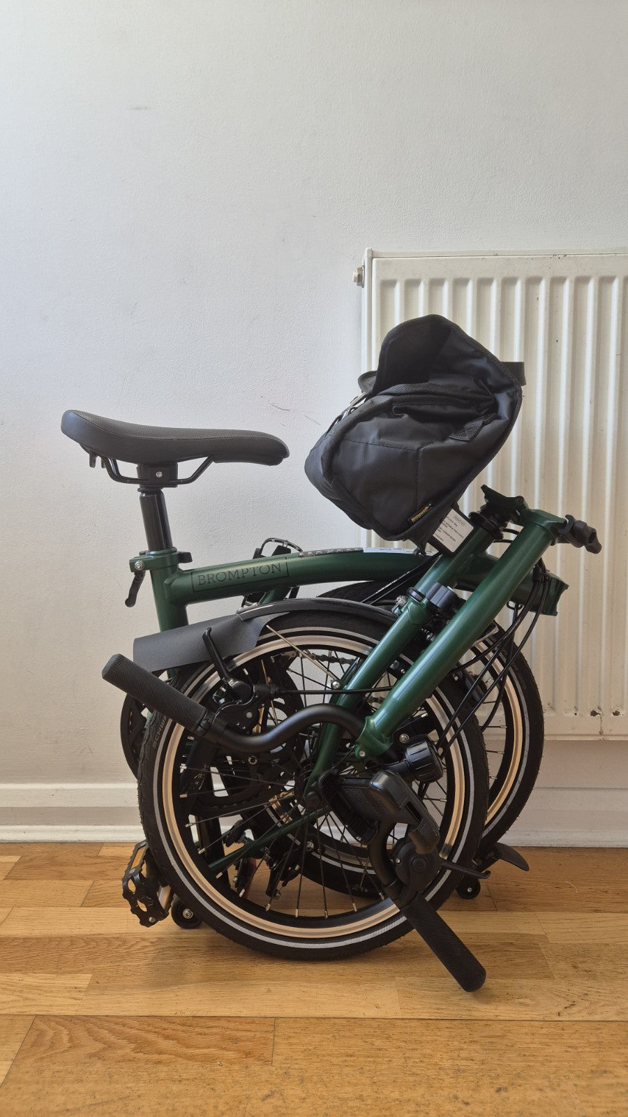 Brompton C Line Urban 2 Speed Folding Bike Racing Green – Mid Bar - Bag Included