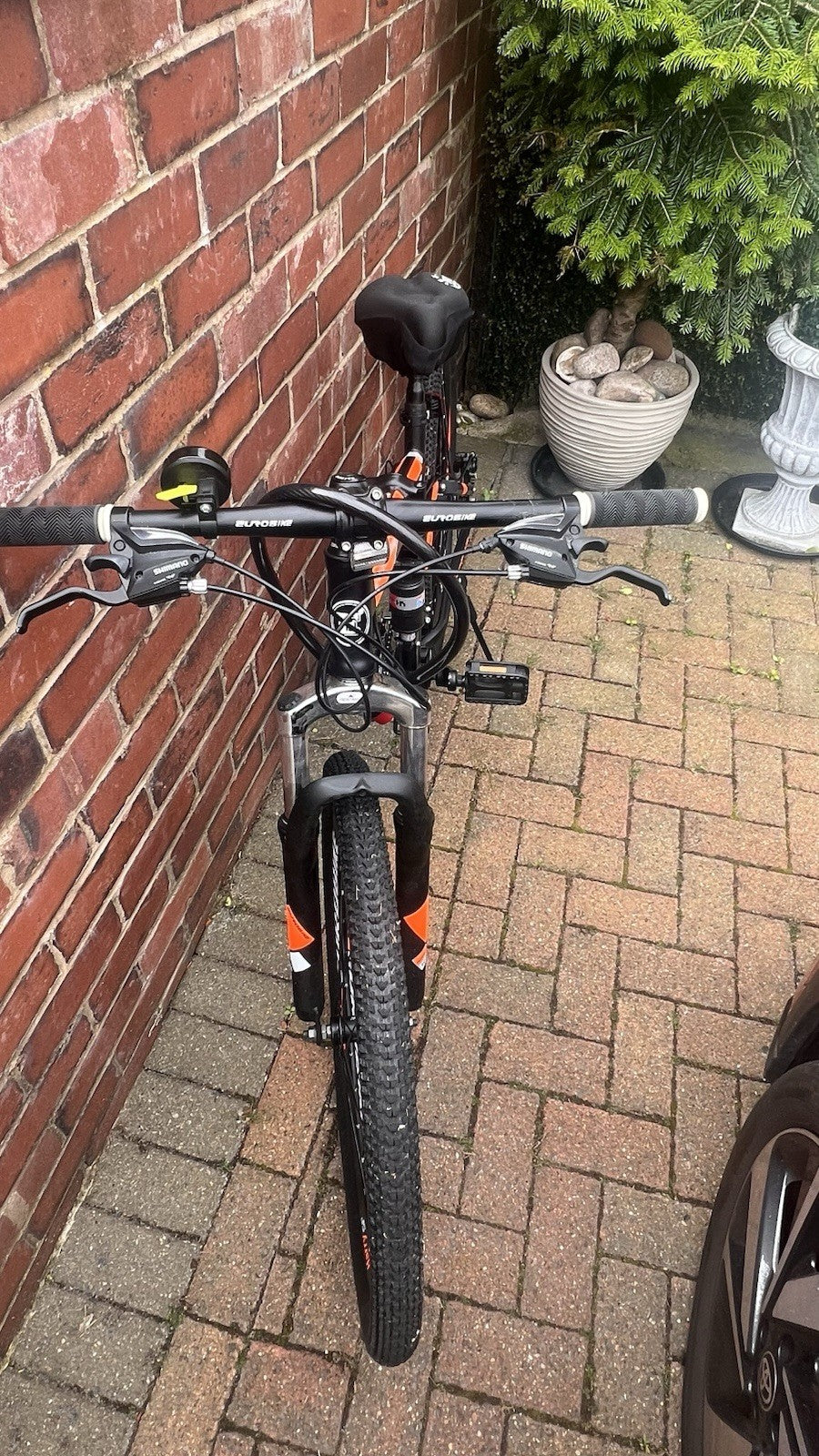 Folding Mountain Bike, Brand Eurobike * Number of Speeds 21 * 27.5 Inches Black