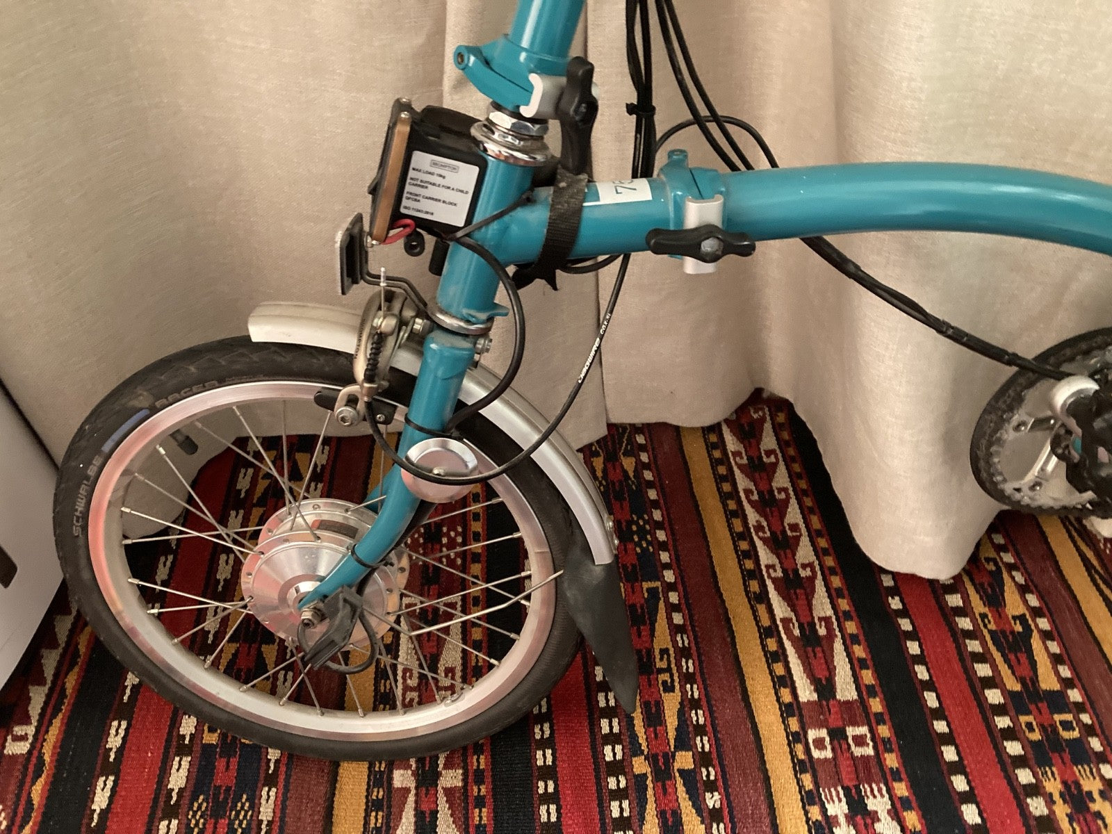 Brompton B75 16" Folding Bike with e-conversion kit from Nano